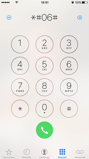 Find IMEI number on cell phone